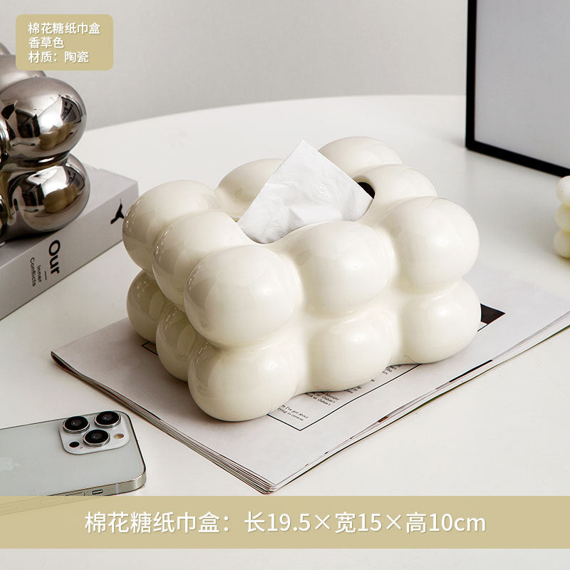 Elegant Nordic Ceramic Tissue Holder