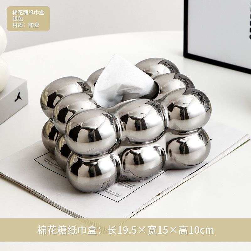 Elegant Nordic Ceramic Tissue Holder
