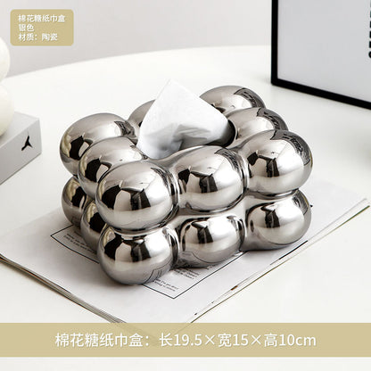Elegant Nordic Ceramic Tissue Holder