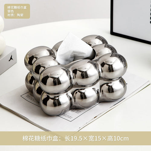 Elegant Nordic Ceramic Tissue Holder