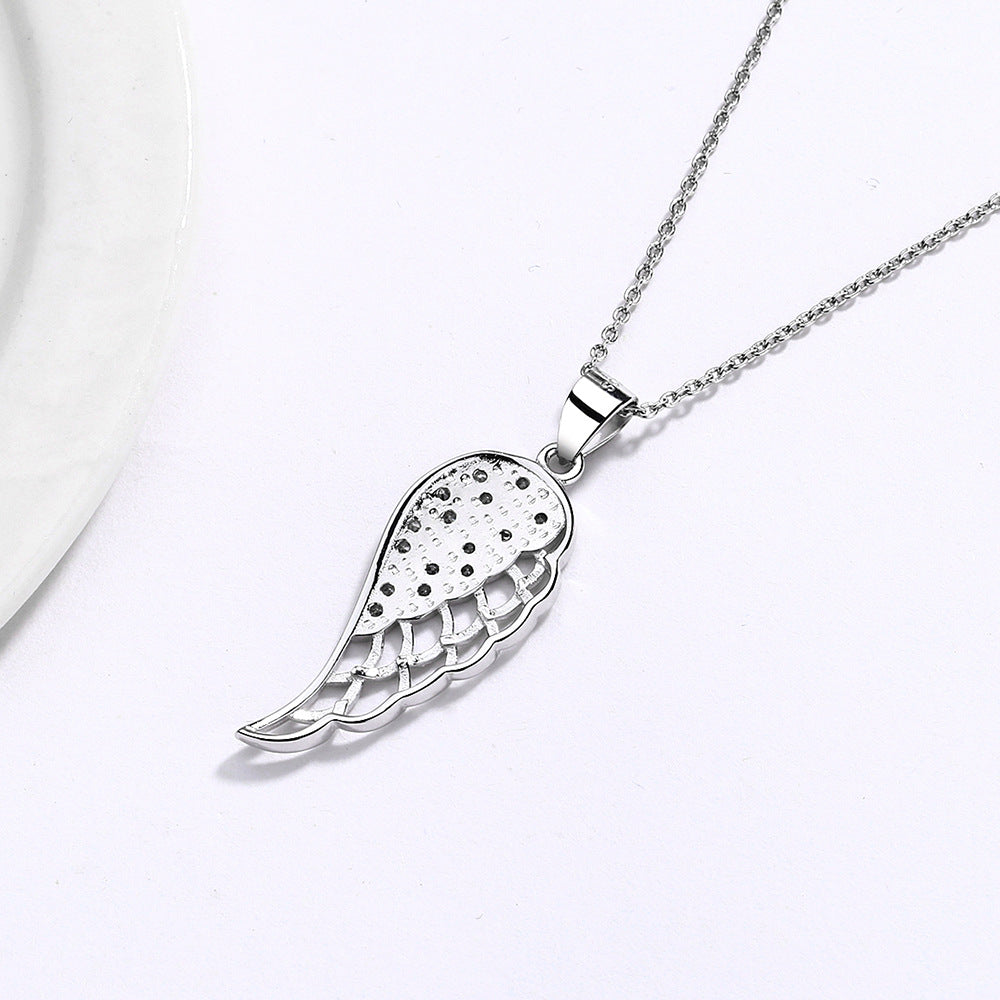 Elegant Sterling Silver Wings of Freedom Necklace