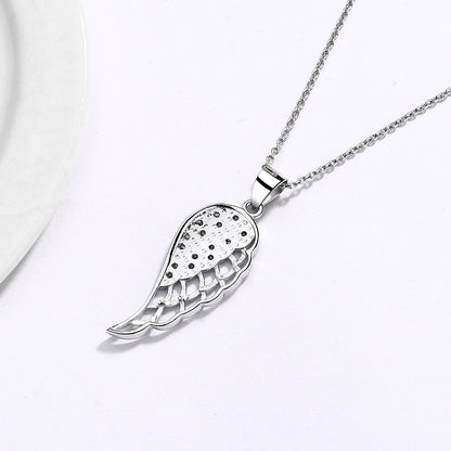 Elegant Sterling Silver Wings of Freedom Necklace