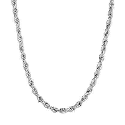 Elegant 18K Gold-Plated Titanium Steel Twist Necklace