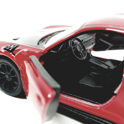 KiNSMART - 2010 Porsche 911 GT2 RS 1:36 Scale 5" Die Cast Metal Model Toy Sports Car Toy (Red)