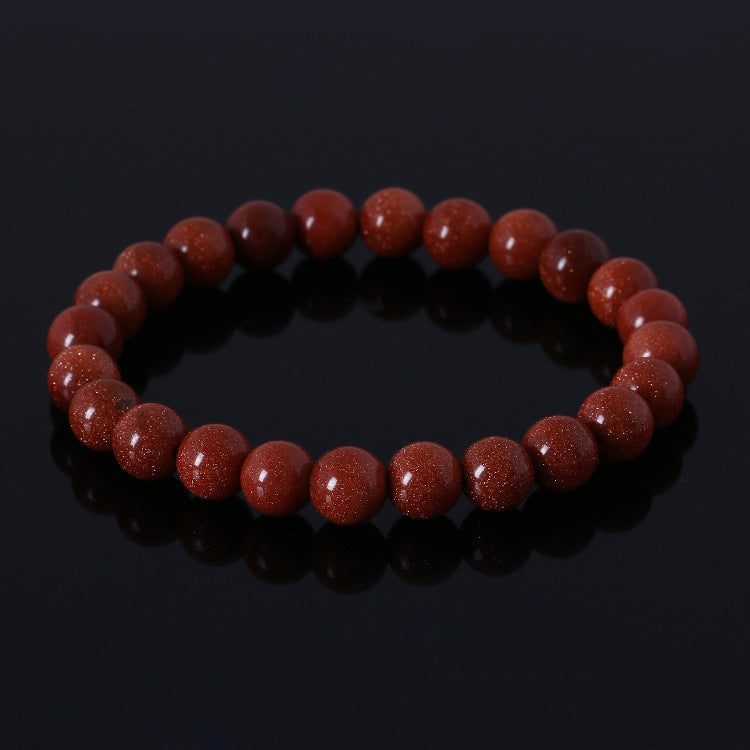 Volcanic Stone Elegance Bracelet with Tiger Eye Beads