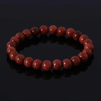 Volcanic Stone Elegance Bracelet with Tiger Eye Beads