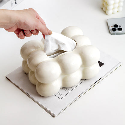 Elegant Nordic Ceramic Tissue Holder