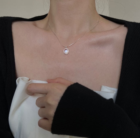 S925 Harmony Pearl Pendant Necklace