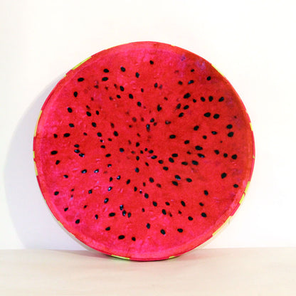 Vibrant Kiwi & Watermelon Design Comfort Cushion